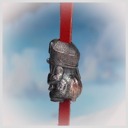 Темлячная бусина "Медвежонок" для ножей , бронза