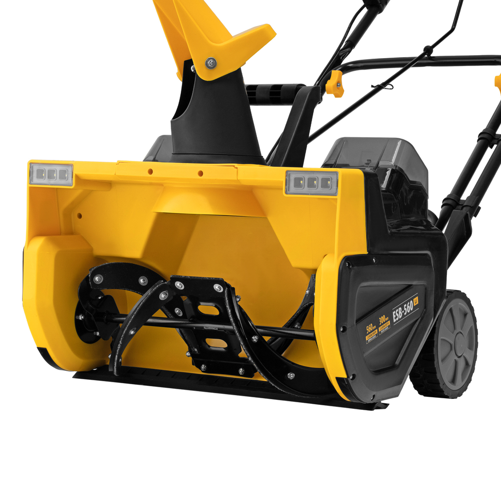 Снегоуборочная машина аккумуляторная, ESB-560Li, 560 мм, 40В, 2 АКБ 5 Ач, ЗУ, метал. шнек Denzel