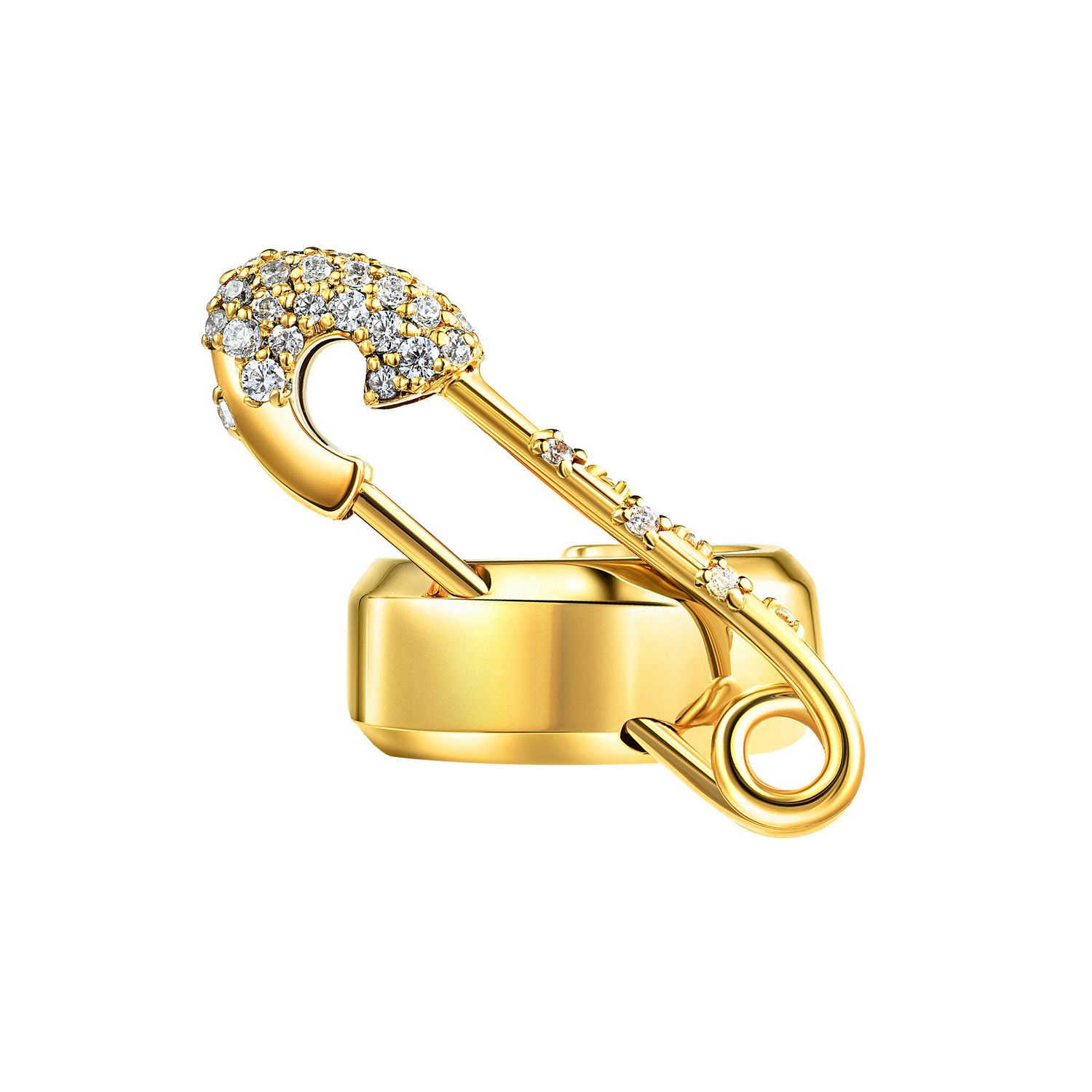 Кафф Crystal Pin Cuff - Gold