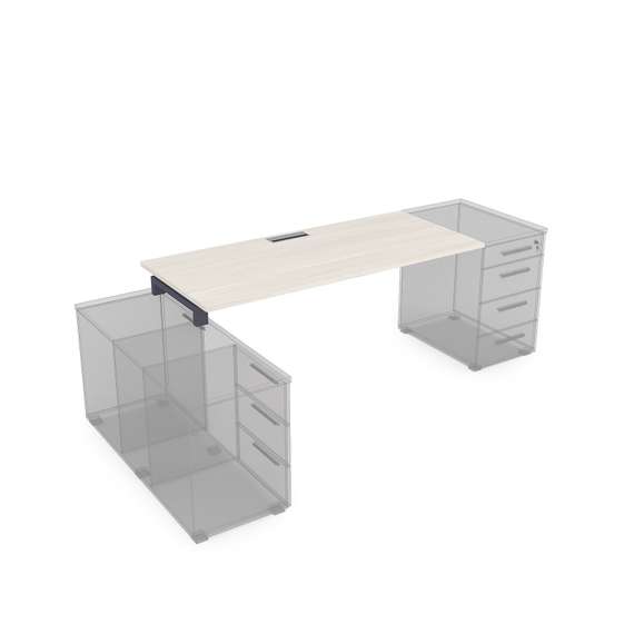 СЛТ.974 Стол рабочий прямолинейный, крепление к тумбам (1600*700*750)