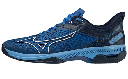 Мужские кроссовки теннисные Mizuno Wave Exceed Tour 5 AC - true blue/white/dress blue