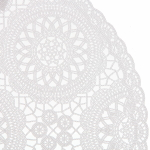Салфетка на стол 38см «Кружево» белая