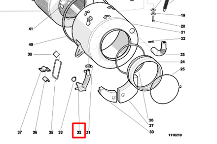 Патрубок для стиральной машины Indesit (Индезит) /Ariston (Аристон) - 108874