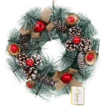 Венок декоративный «Чудо» d-30 см Леска, шишки и ягоды