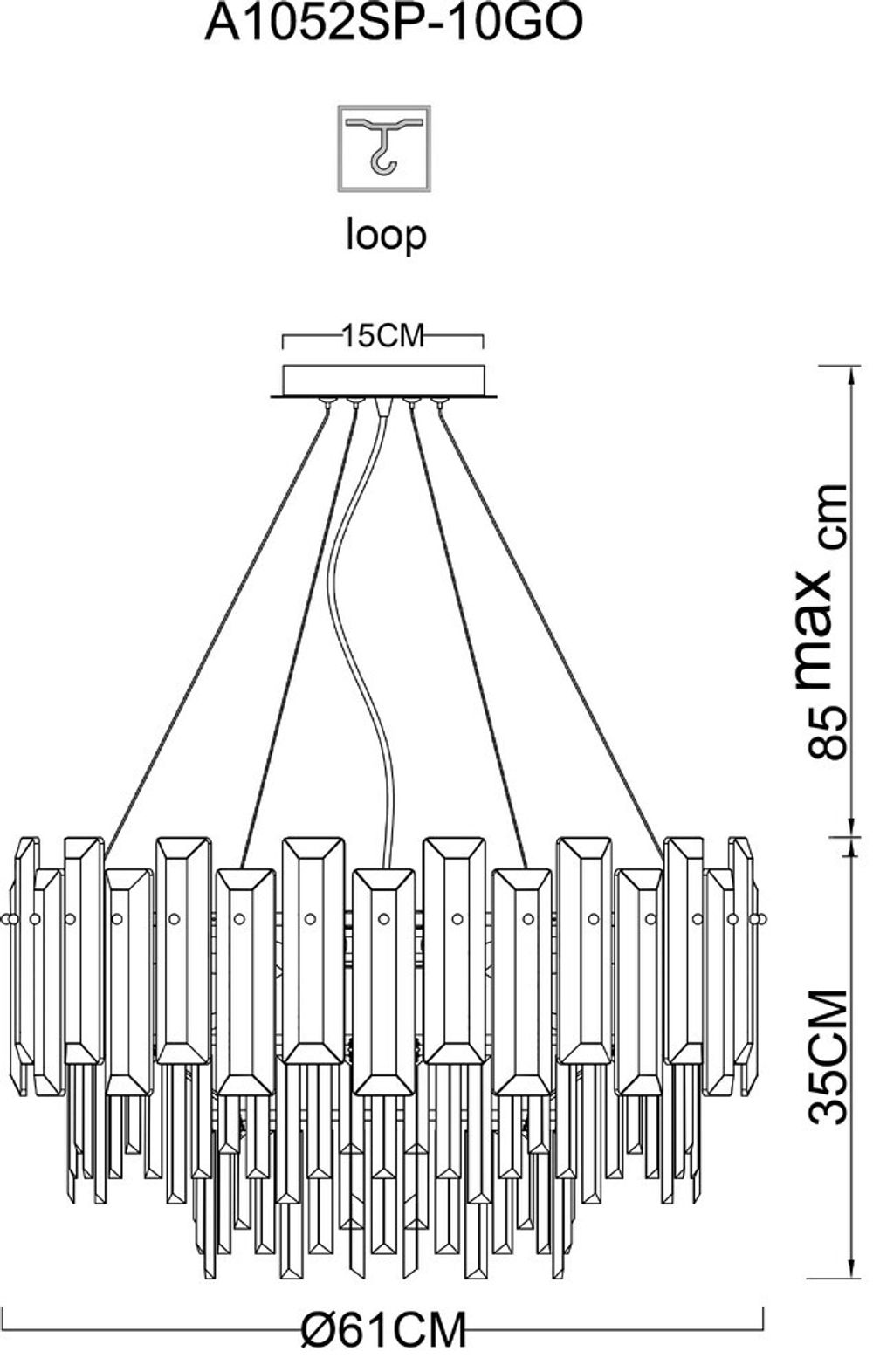 Подвесная люстра Arte Lamp