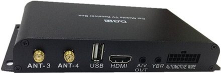 Автомобильный ТВ-тюнер DVB-T2 цифровой (4 антенны)