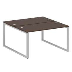 Metal System Рабочая станция на О-образном м/к БО.РАС-СП-2.3 Венге Цаво/Металл Серый 1400*1475*750