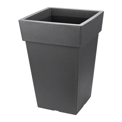 Кашпо ТУБУС 300мм 14л Графитовый (комплект 3 шт)