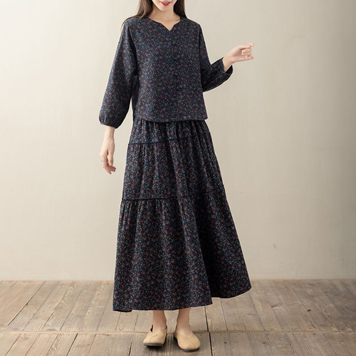 Костюм из хлопка и льна