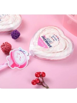 Воздушный зефир на палочке Розовое Сердце 60 г * 10 шт