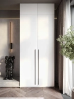 Шкаф распашной 80*40*240 белый с антресолью, Lorena 3