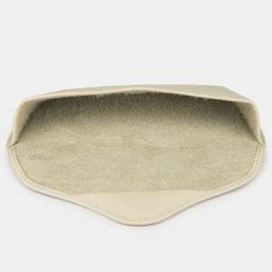 Футляр для очков Soleil из кожи теленка, молочного цвета