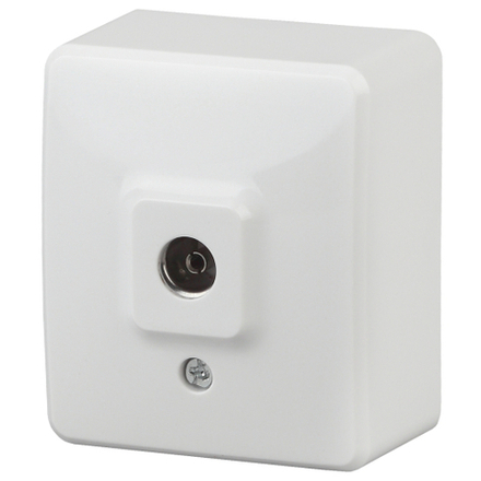 Розетка ЭРА Эксперт 11-3201-01 TV одиночная ОУ IP20 белый