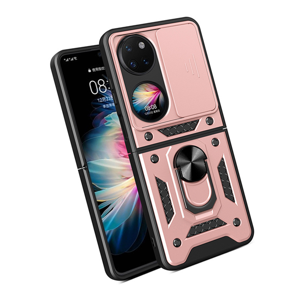 Чехол с кольцом Bumper Case для Huawei P50 Pocket