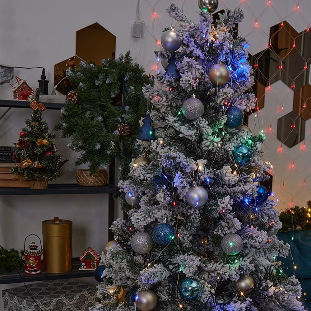 ULD-E0200-200-STA MULTI IP44 Гирлянда светодиодная Лучи росы. 2м. 10 нитей. 200 светодиодов. Разноцветный свет. Провод прозрачный. ТМ Uniel