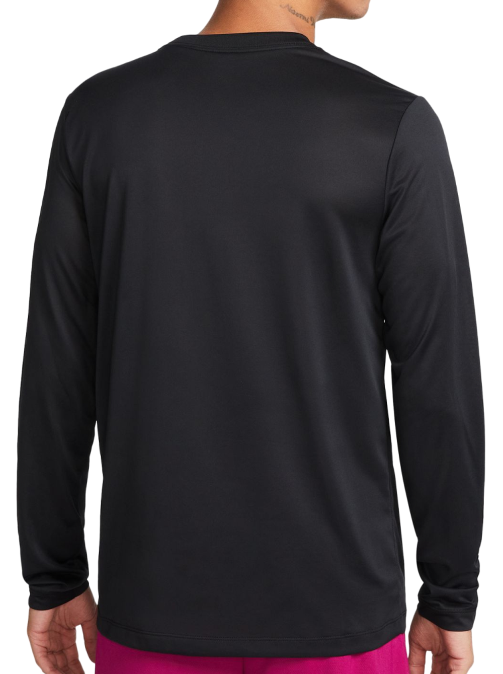 Теннисная футболка Nike Dri-Fit Legend Long Sleeve Fitness Top - black/matte silver