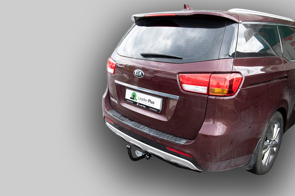 Фаркоп(прицепное) Лидер-Плюс для KIA CARNIVAL III (YP) 2014 - 2021 г.в.(паспорт и сертификат в комплекте)(без электрики)K133-A