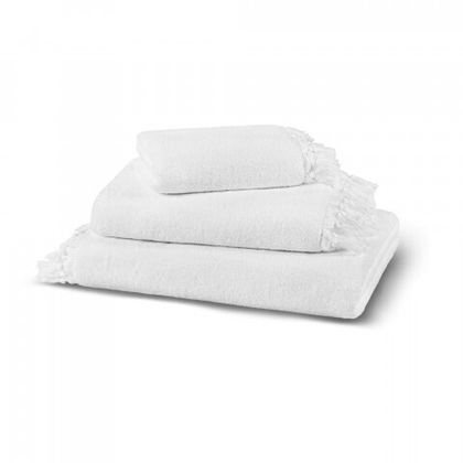Полотенце 76x142 Hamam Tierra Linen white белый