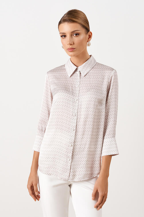 22992 Блузка женская (серый принт)