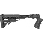 Телескопический складной приклад с амортизатором AGMF 500 FK SB для Mossberg 500/590, Maverick 88, черный