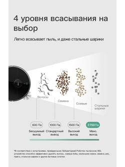 Робот-пылесос 360 Robot Vacuum Cleaner S7 Pro Black