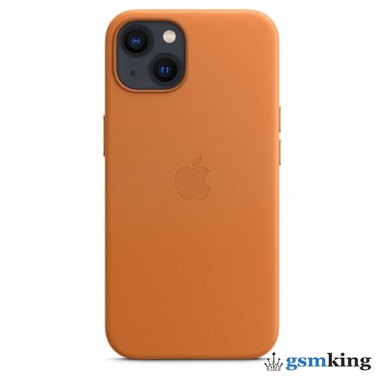 Apple Leather Case with MagSafe iPhone 13 Golden Brown «Золотистая охра» MM103ZE/A