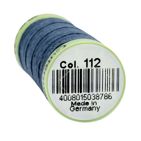 Нитки отделочные Gutermann Top Stitch 30 (30 метров), 5 кат. | 112 серо-синий джинс