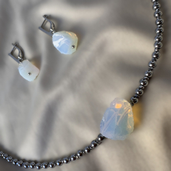 Комплект чокер+серьги «Лунный амулет равновесия»