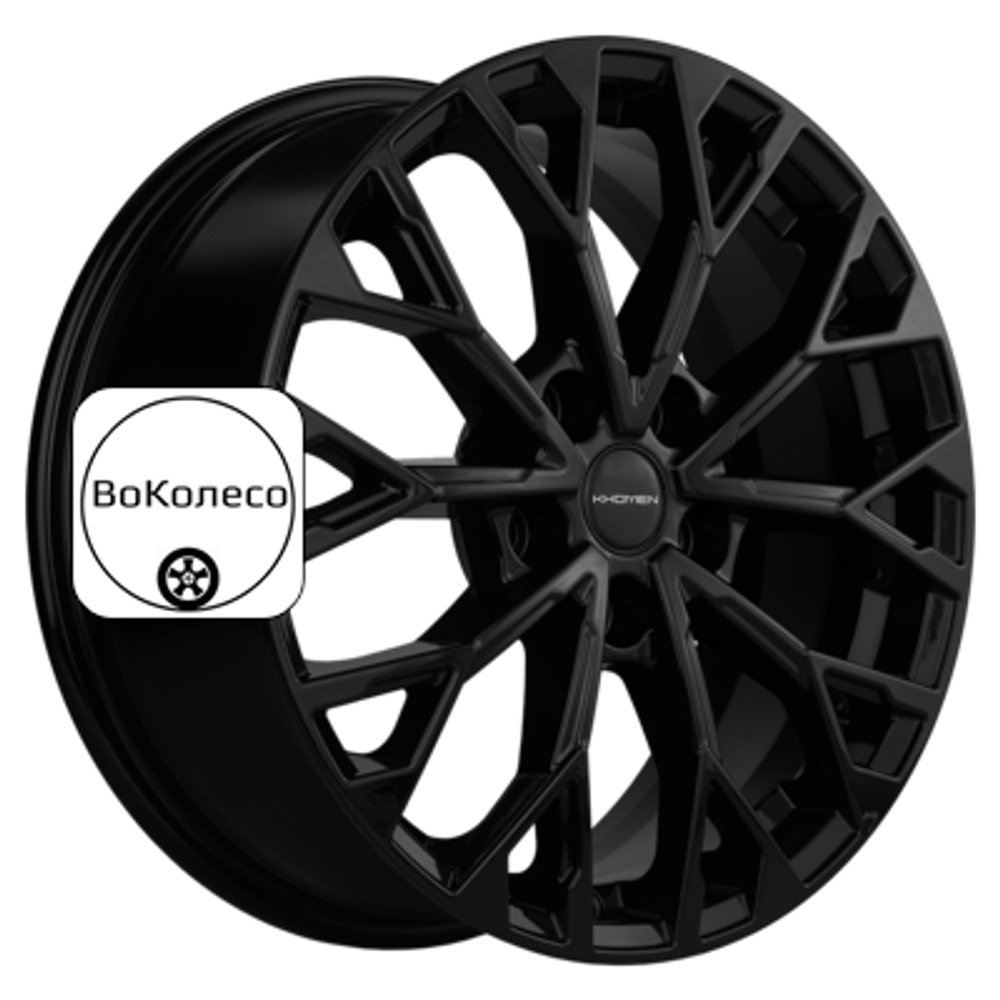 7x17/5x108 ET50 D63,3 KHW1718 (Kuga/Focus/Volvo XC40/XC70) Black Khomen Wheels