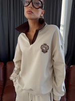 Костюм спортивный из трикотажа с поло