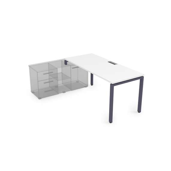 СТЛ-П.995 Стол рабочий прямолинейный три опоры, левый (1800*900*750)