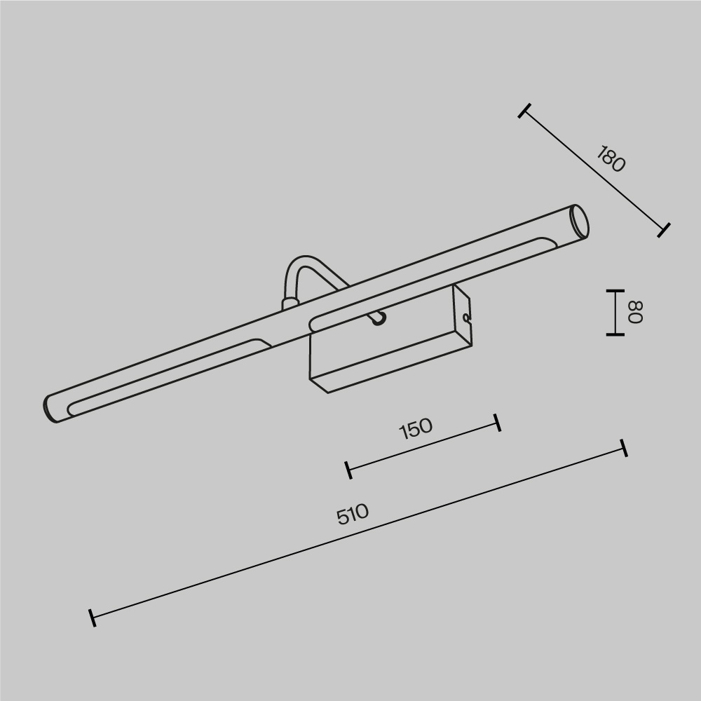 Подсветка Maytoni MIR266WL-L12BS3K