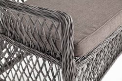 "Латте" диван двухместный из искусственного ротанга, цвет графит