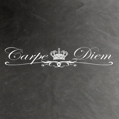 Виниловая наклейка на авто"Carpe Diem"