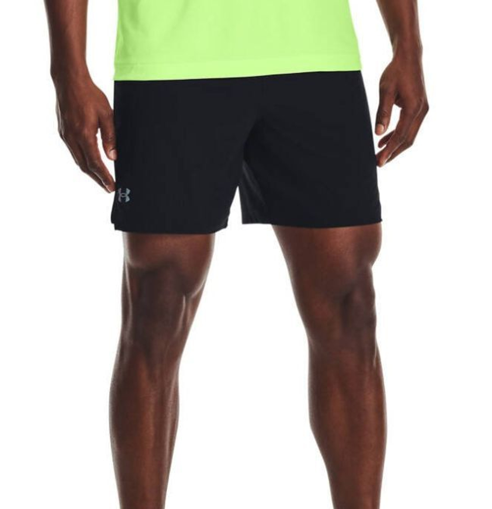 Теннисные шорты Under Armour Men's Speedpocket 7'' Short - black/reflective