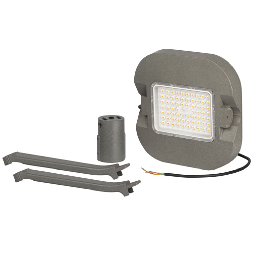 Светильник светодиодный садово-парковый ЭРА SPP-505-0-30K-050 50Вт 7000лм 3000K IP65 КСС Д серый | Садово-парковые светильники