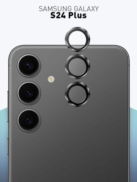 Стекло на камеру ROSCO для Samsung Galaxy S24+ (арт.SS-S24P-MONO-CAM-BLACK )