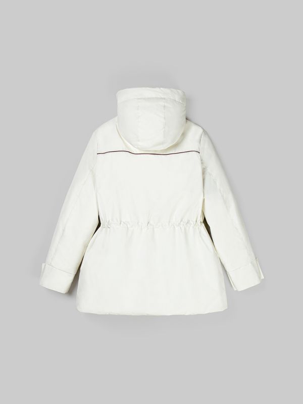 Парка демисезонная с контрастным кантом 