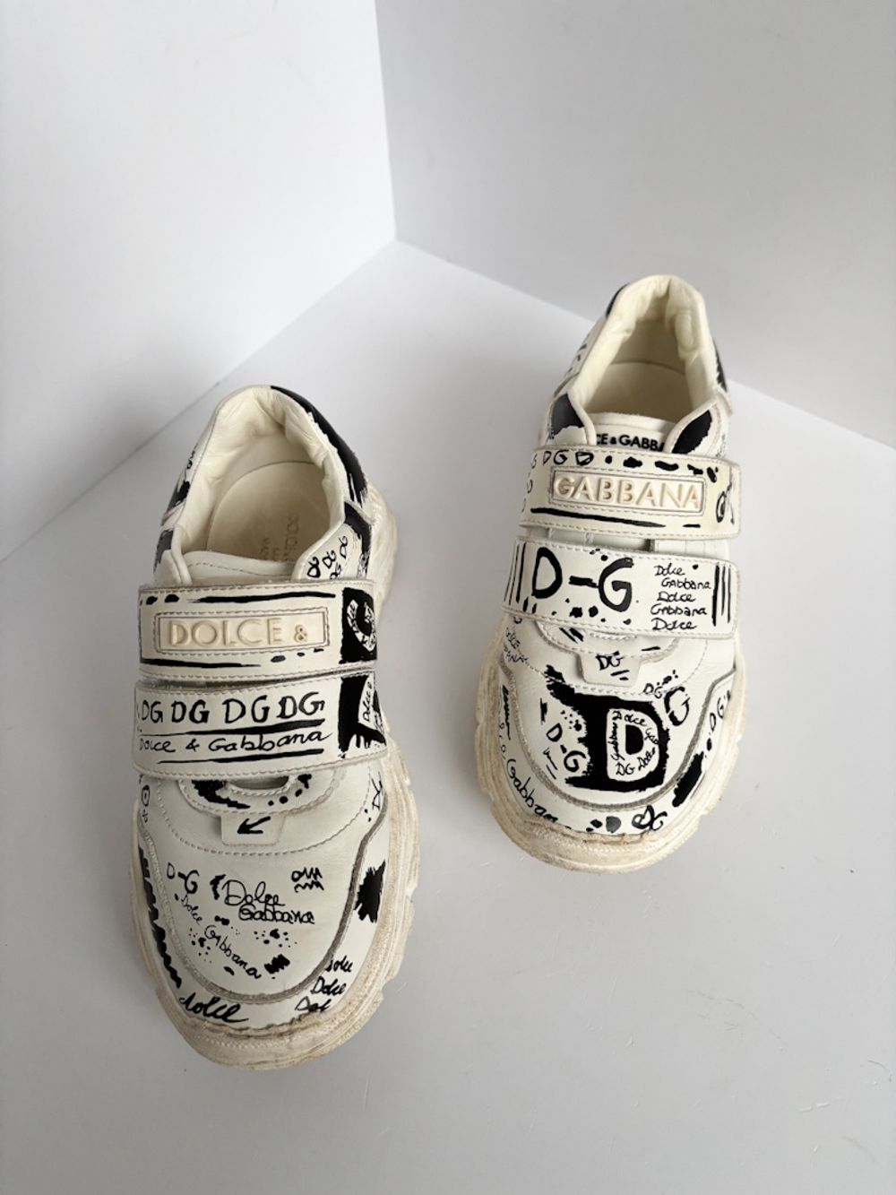 Кожаные кроссовки Dolce & Gabbana, 30