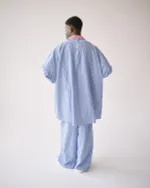 Рубашка One Two Oversized Striped синяя / красная