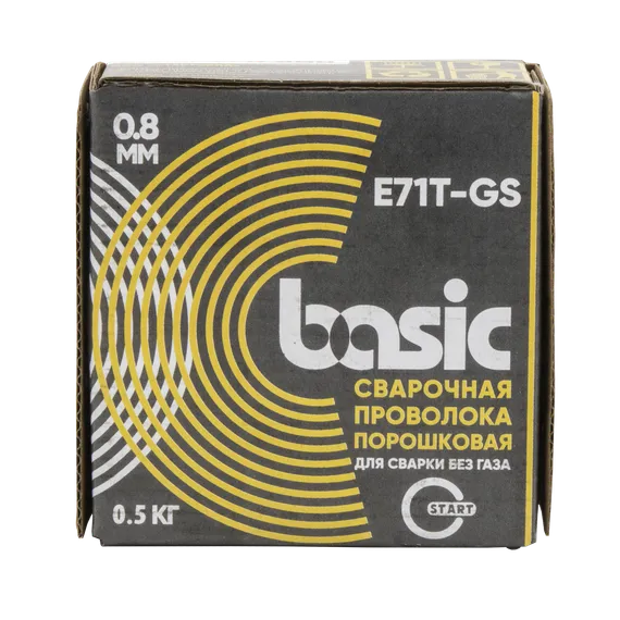 Проволока сварочная порошковая Basic E71T-GS д.0,8 (0,5кг) OSA START STB71805