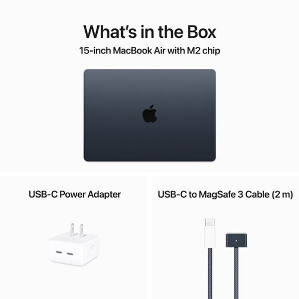 Ноутбук Apple MacBook Air 15 Retina Custom (M2 8-Core, GPU 10-Core, 16 GB, 512 Gb), Midnight