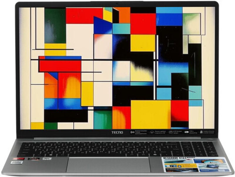 Ноутбук 16" TECNO AMD Ryzen 5 7430U 2.3 ГГц 8 ГБ DDR4 AMD Radeon Graphics Tecno Megabook K16SDA