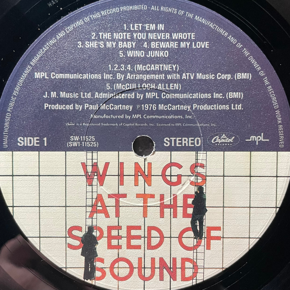 Wings - Wings At The Speed Of Sound (США 1976г.)