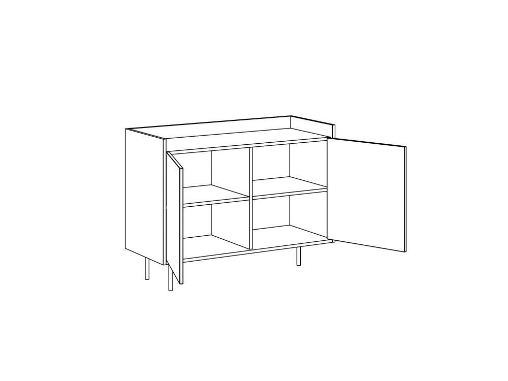 Сервант малый Look