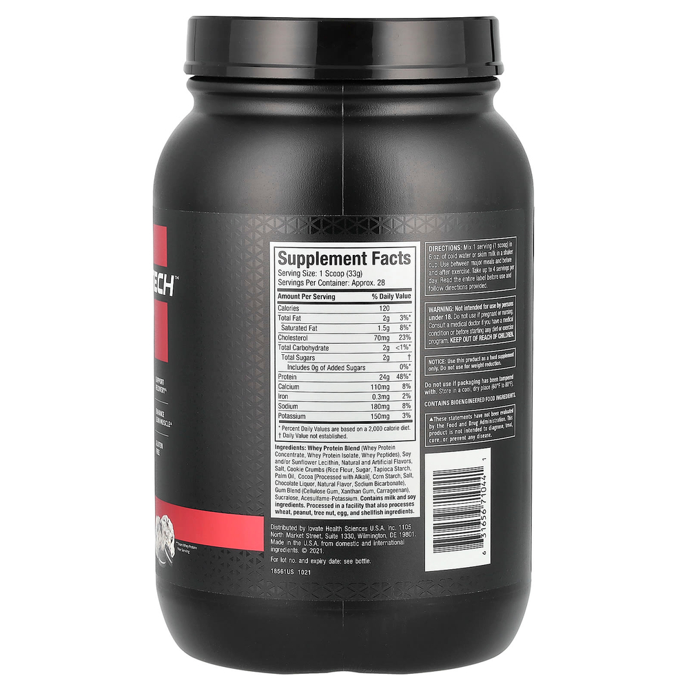 MuscleTech, Nitro Tech, 100% Whey Gold, сывороточный протеин, печенье с кремом, 1,00 кг (2,21 фунта)