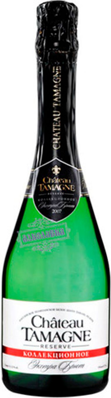 Шампанское Шато Тамань резерв экстра брют белое