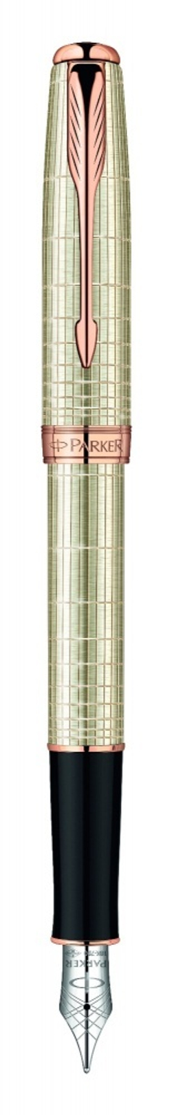 Перьевая ручка Parker Sonnet F535 VERY PREMIUM Feminine, (серебро 925 пробы) цвет: Silver PGT, перо: F