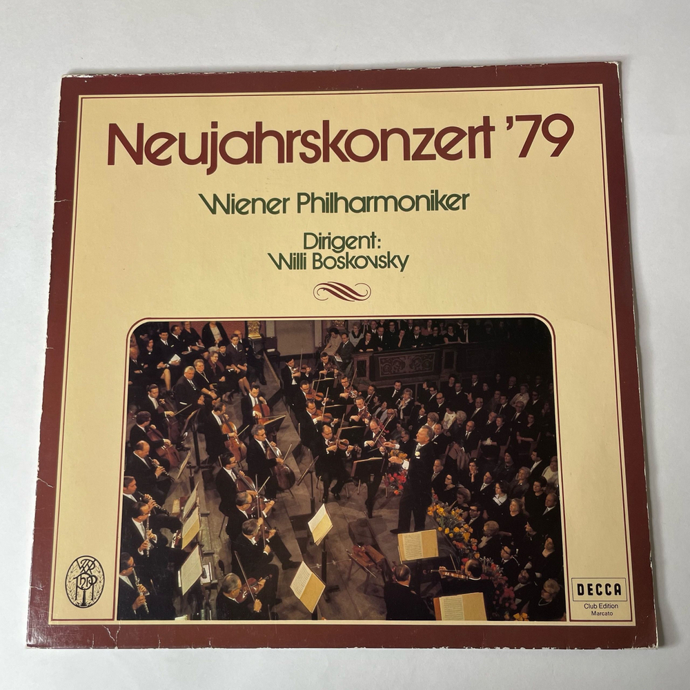 Винтажная виниловая пластинка LP Wiener Philharmoniker , Dirigent: Willi Boskovsky, Neujahrskonzert 79 (Германия 1979)