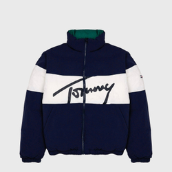 Пуховик Tommy Jeans Reversible Logo Puffer Twilight Navy / Multi